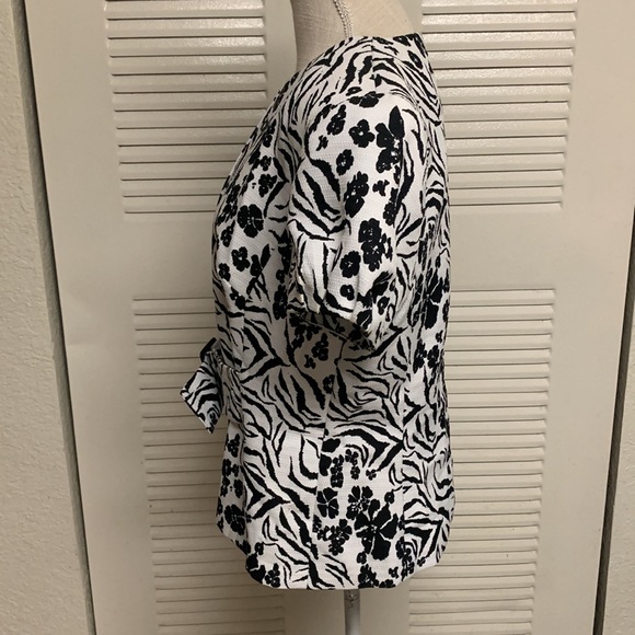 ISABELLA suits Floral Print Short Sleeve Suit Jacket - Picture 6 of 16